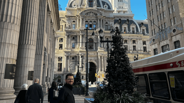 Will and I exploring Philly over a lunch break at Open Minds Institute
