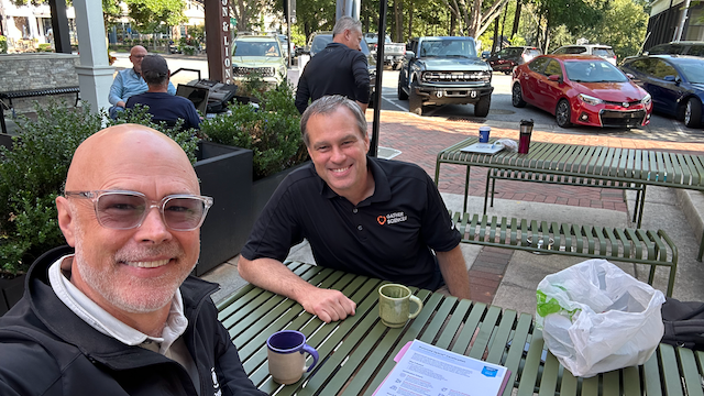 Coffee with John Wichmann - geeking out on productivity.